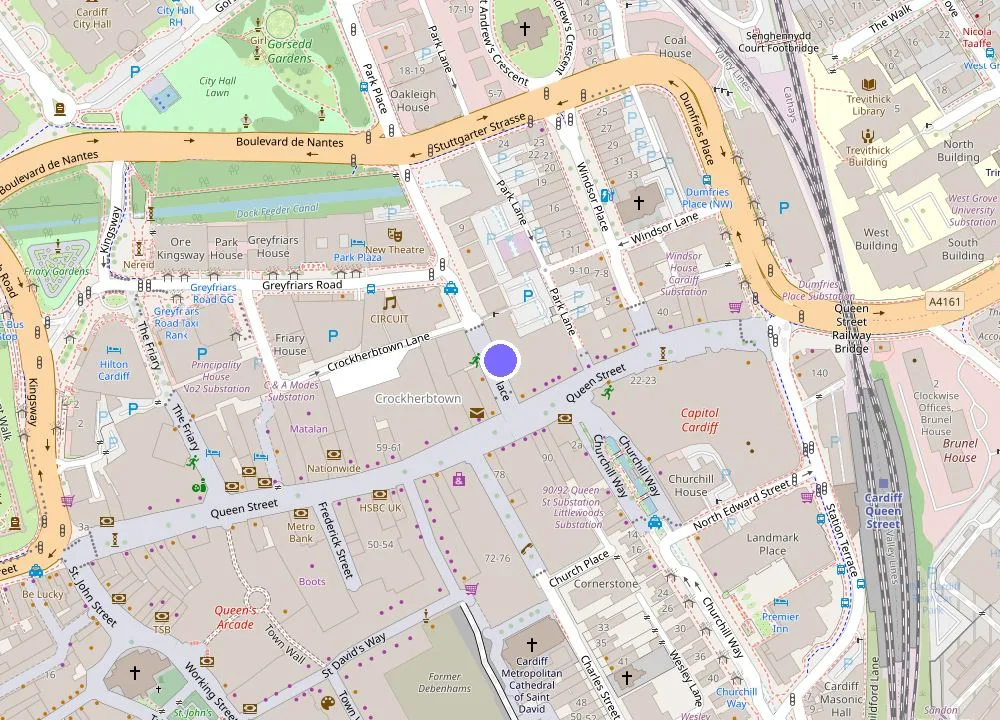 Map: Leonardo Hotel Cardiff
